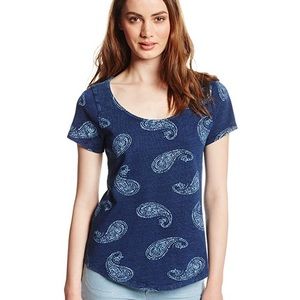 Lucky Brand  T shirt Paisley Print Size Large